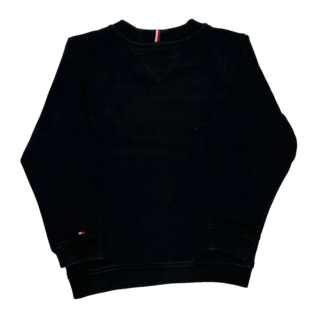 Age 5-6 Tommy Hilfiger Sweatshirt - Small Black Cotton - Image 2