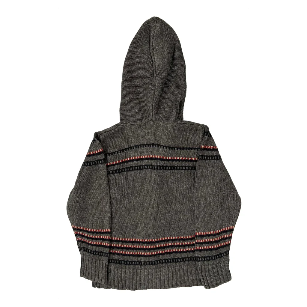 Age 5-6 Woolrich Hoodie - Medium Grey Wool - Image 2