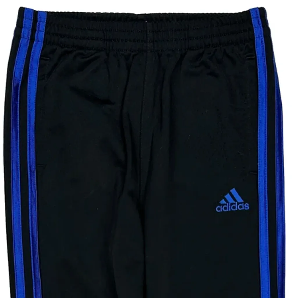 Age 5 Adidas Joggers - XS Blue Polyester - Image 4