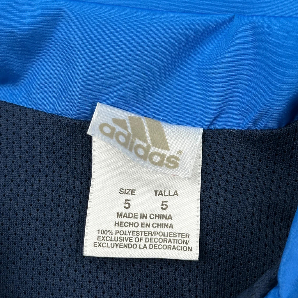 Age 5 Adidas Track Jacket - Small Blue Polyester - Image 3