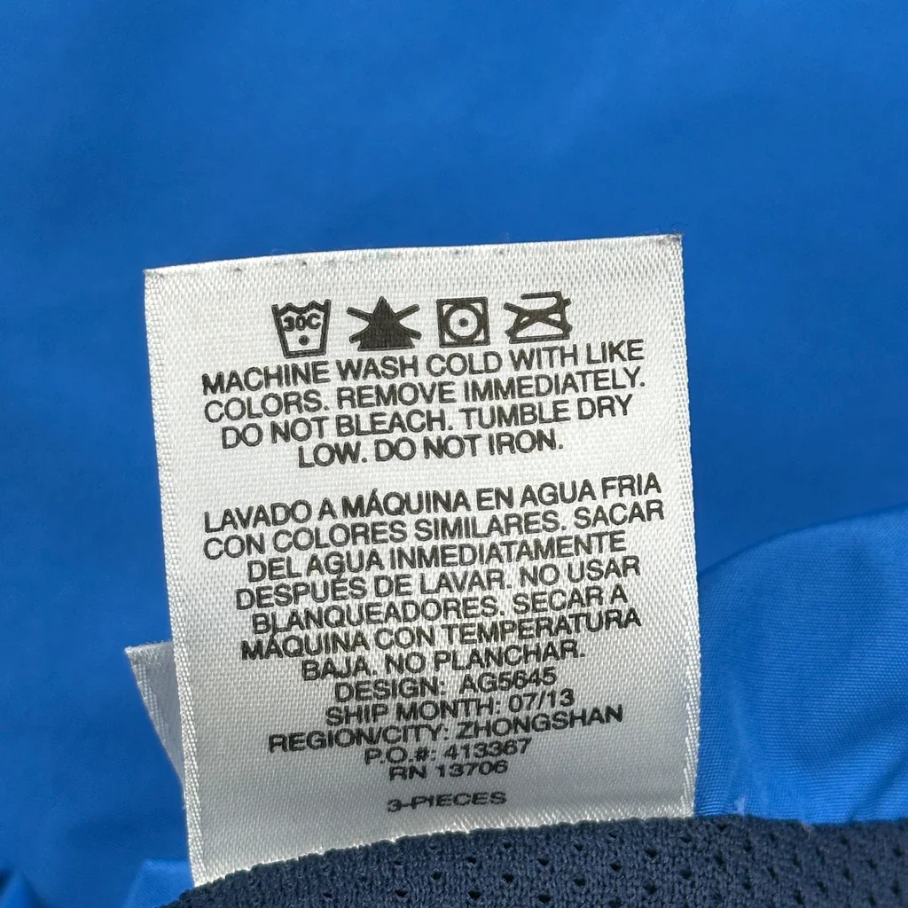 Age 5 Adidas Track Jacket - Small Blue Polyester - Image 4