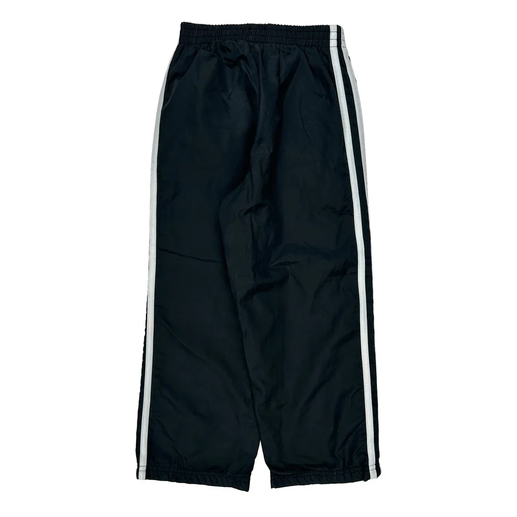 Age 5 Adidas Striped Tracksuit - Small Black Polyester