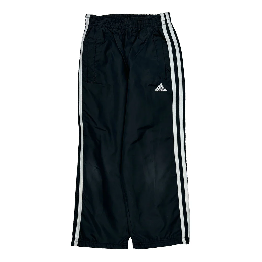 Age 5 Adidas Striped Tracksuit - Small Black Polyester - Image 2
