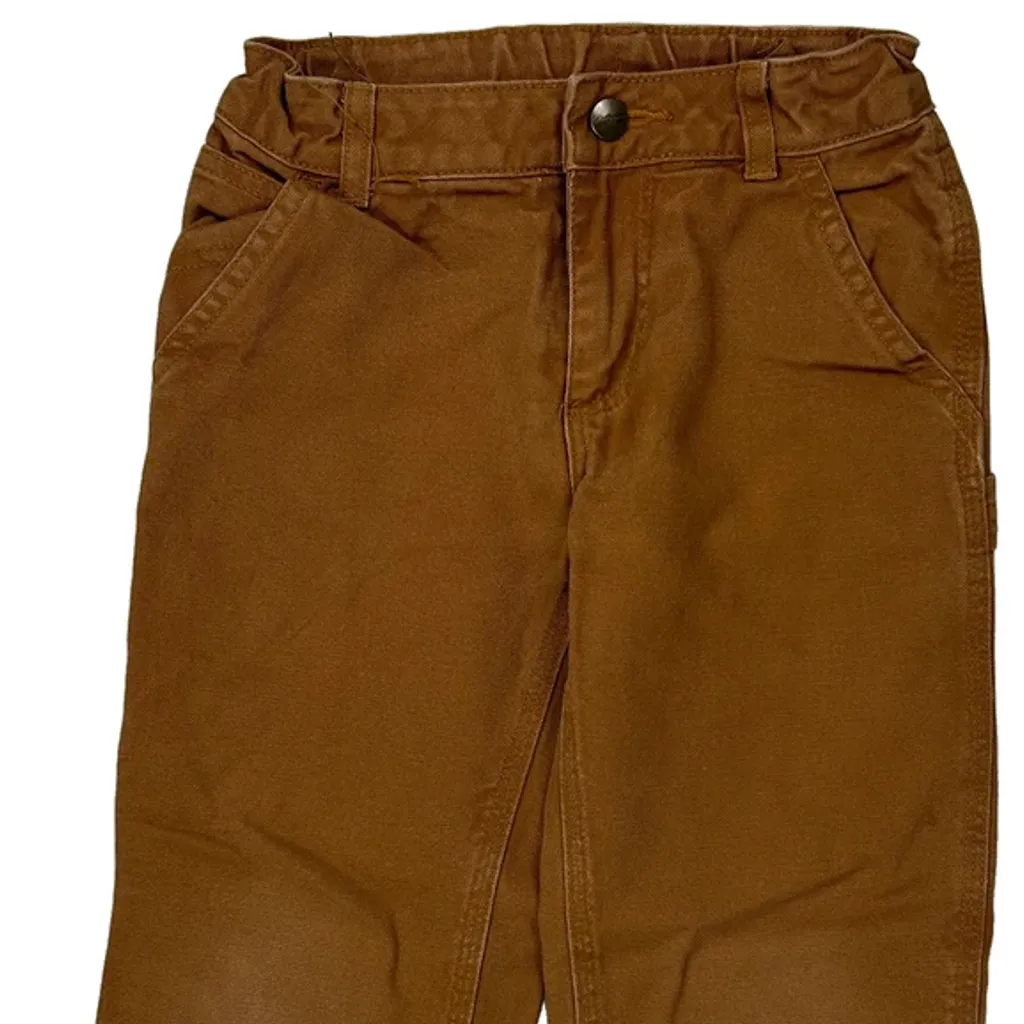 Age 5 Carhartt Double Knee Carpenter Trousers - Small Brown Cotton - Image 7
