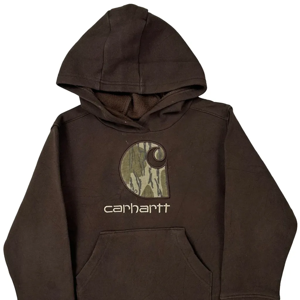 Age 5 Carhartt Hoodie - Small Brown Cotton - Image 4