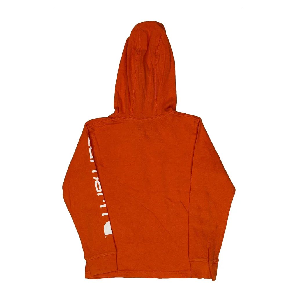 Age 5 Carhartt Hoodie - Small Orange Cotton - Image 2