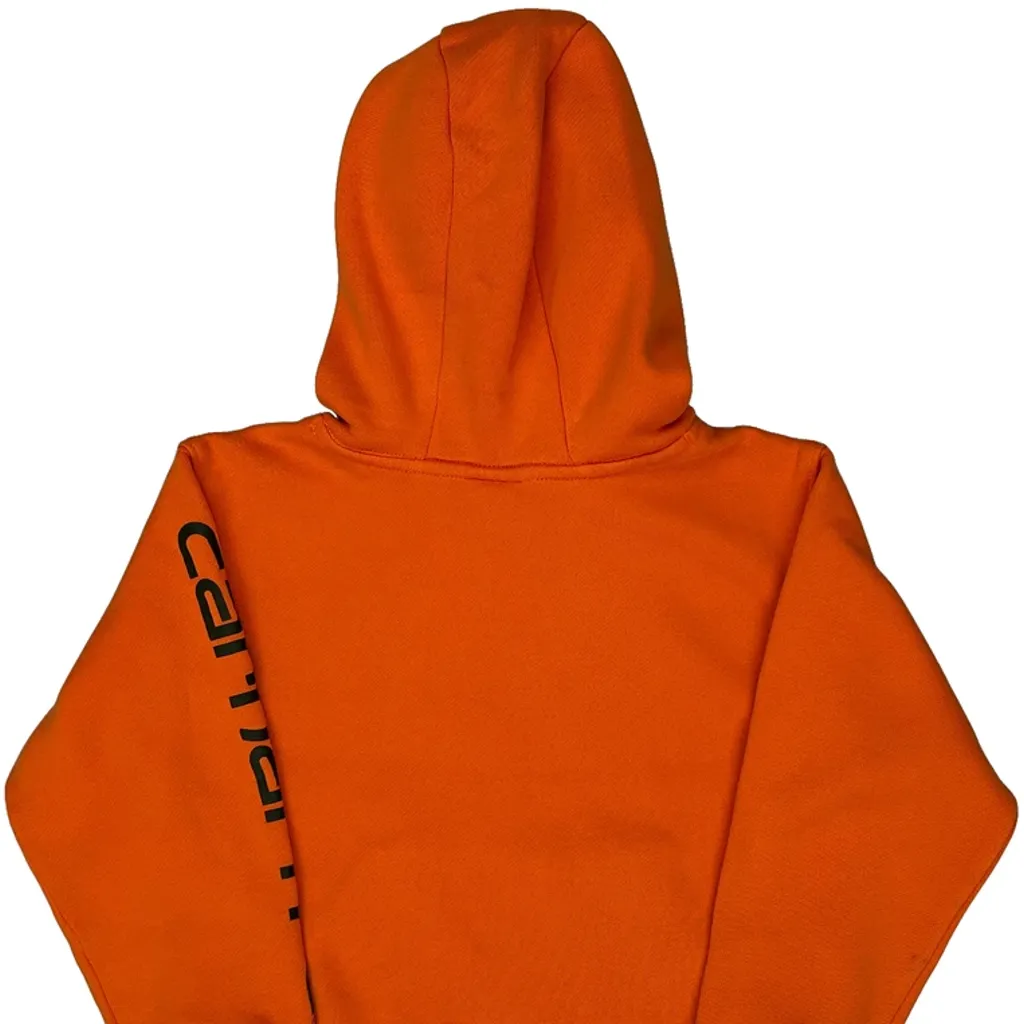 Age 5 Carhartt Hoodie - XS Orange Cotton - Image 6