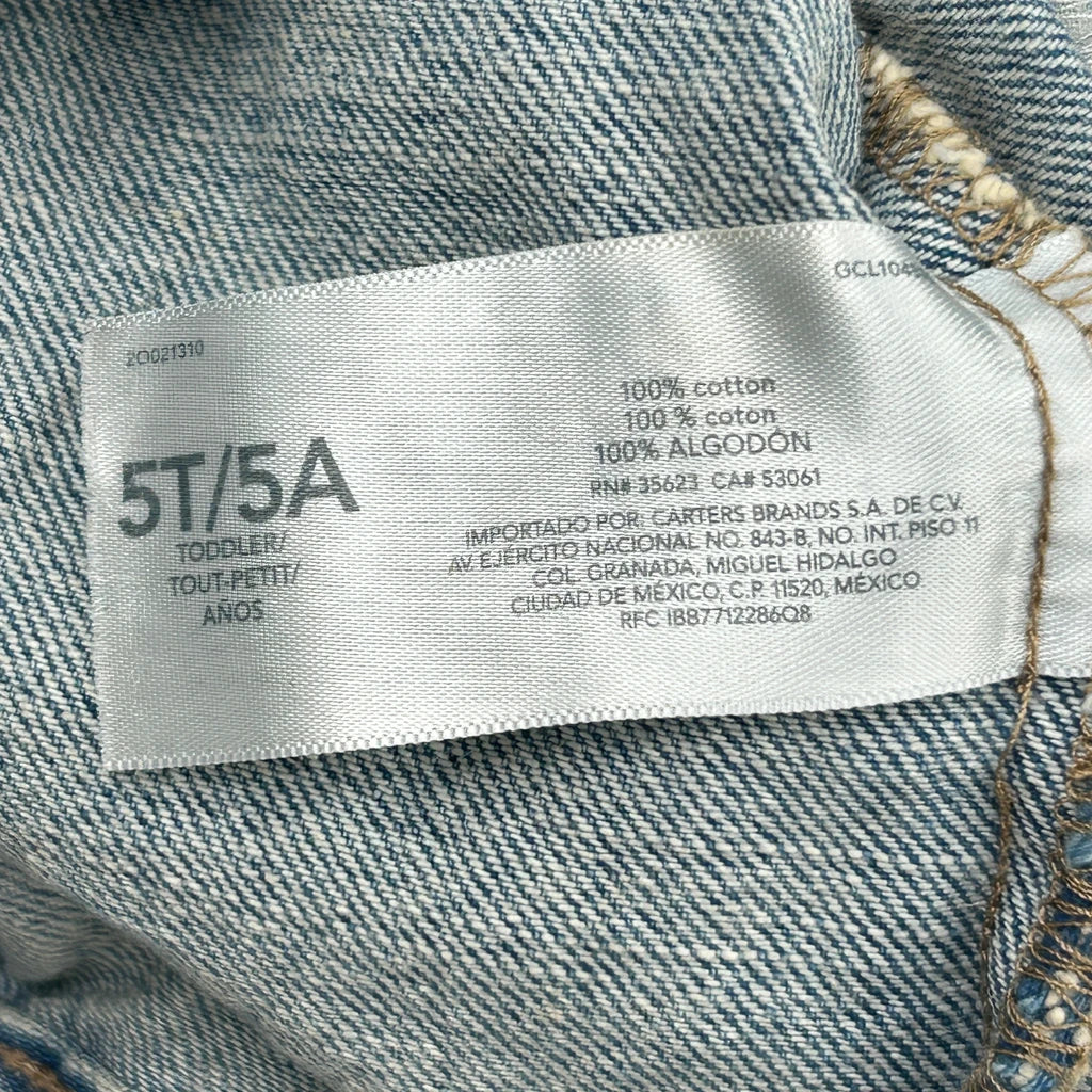 Age 5 Oshkosh Denim Jacket - XS Blue Cotton - Image 5