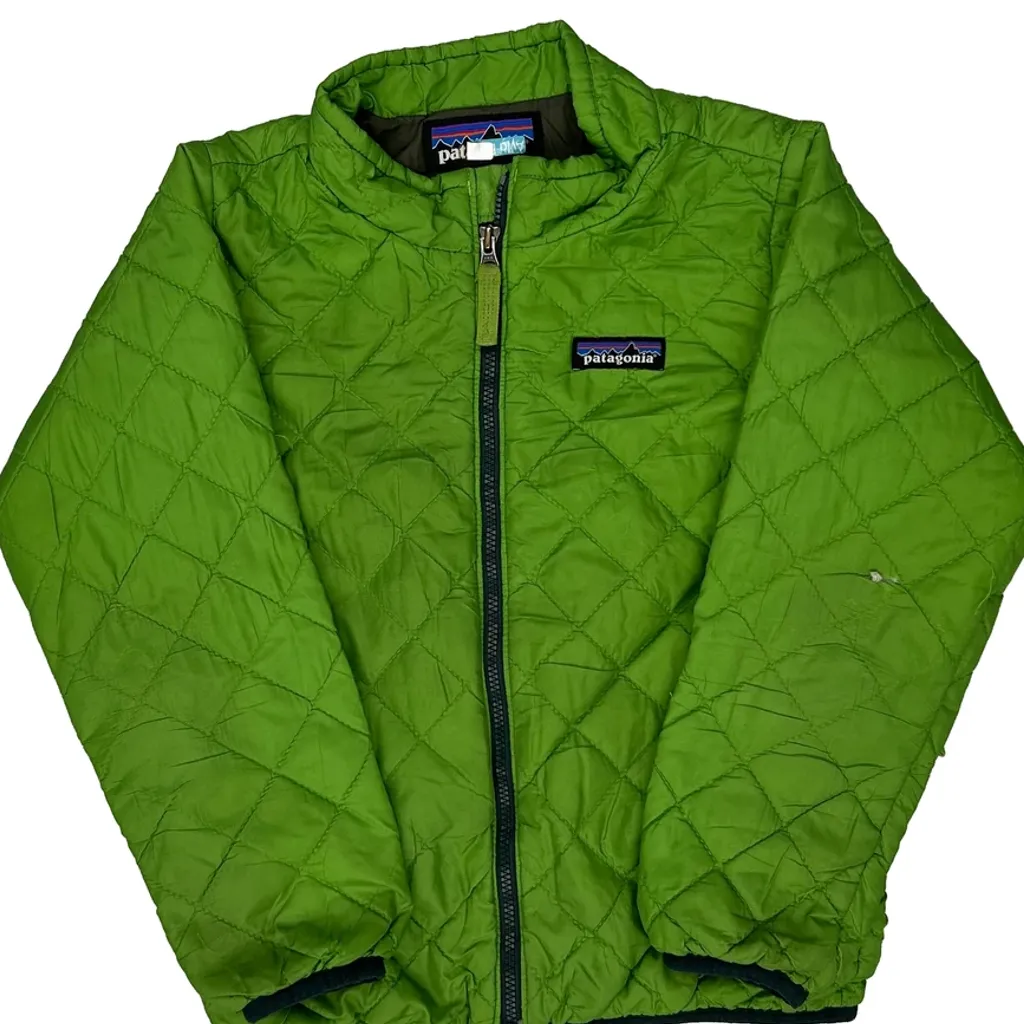 Age 5 Patagonia Jacket - XS Green Polyester - Image 5