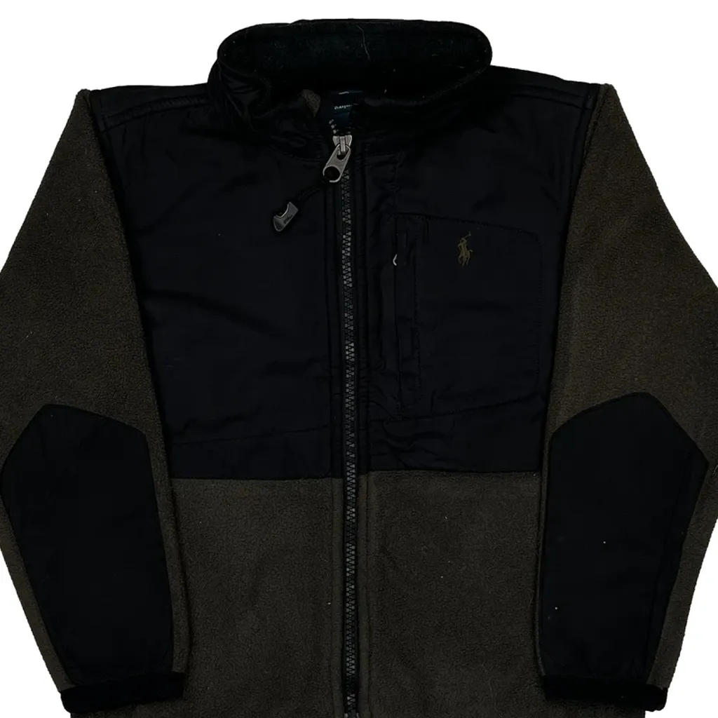 Age 5 Polo By Ralph Lauren Fleece Jacket - XS Green Polyester - Image 4