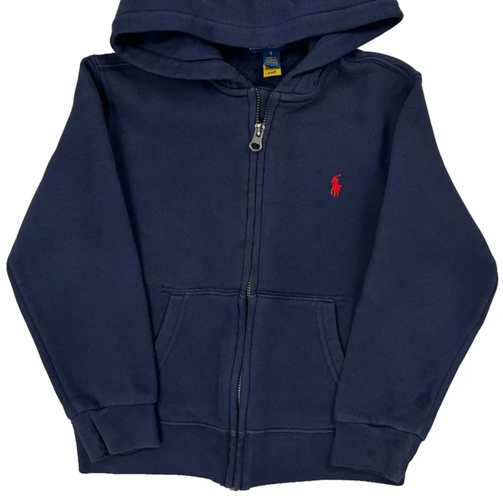 Age 5 Polo By Ralph Lauren Hoodie - Small Blue Cotton - Image 5
