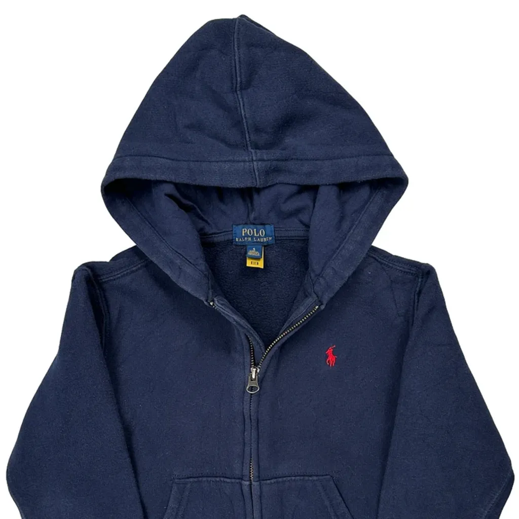 Age 5 Polo By Ralph Lauren Hoodie - Small Navy Cotton - Image 5