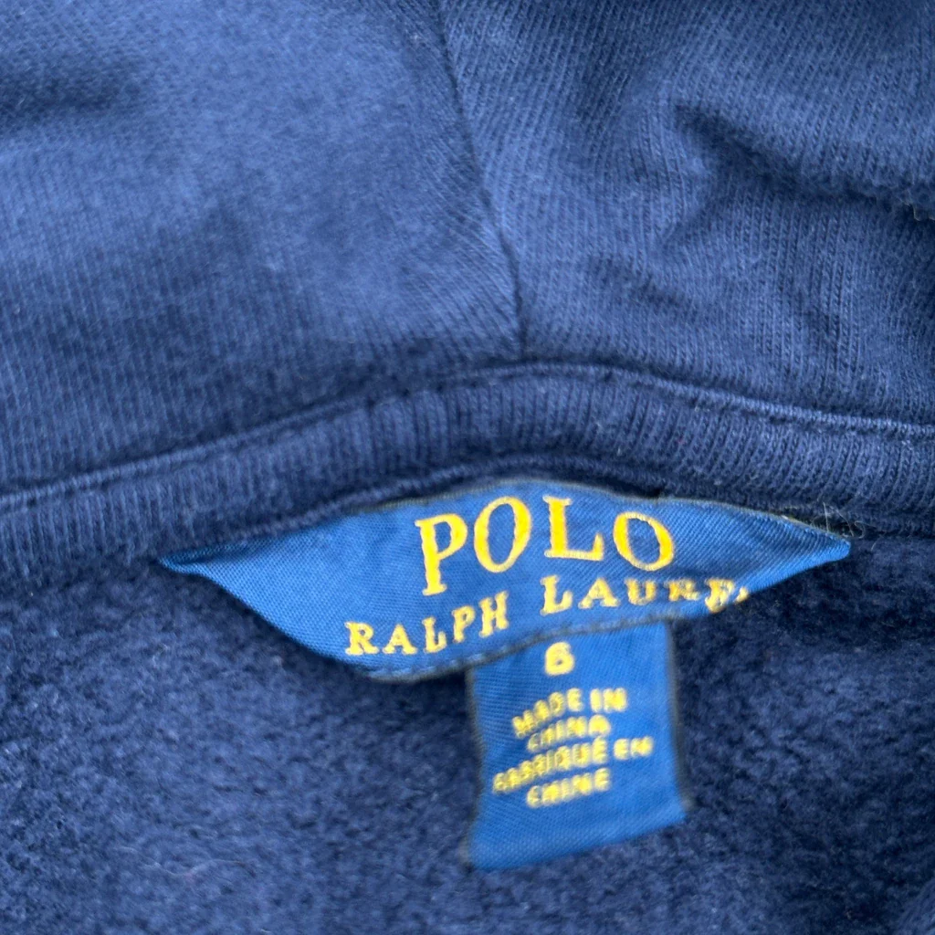 Age 5 Polo By Ralph Lauren Hoodie - Small Navy Cotton - Image 3