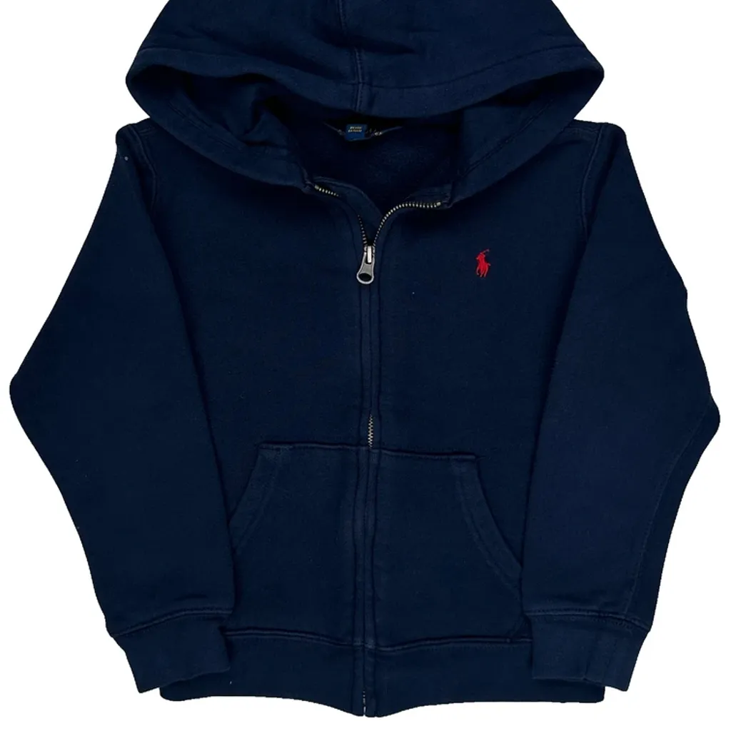 Age 5 Polo By Ralph Lauren Hoodie - Small Navy Cotton - Image 5