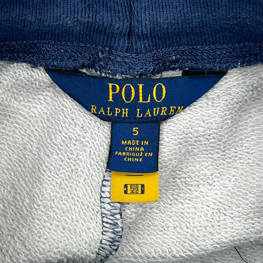 Age 5 Polo By Ralph Lauren Checked Joggers - XS Blue Cotton - Image 3