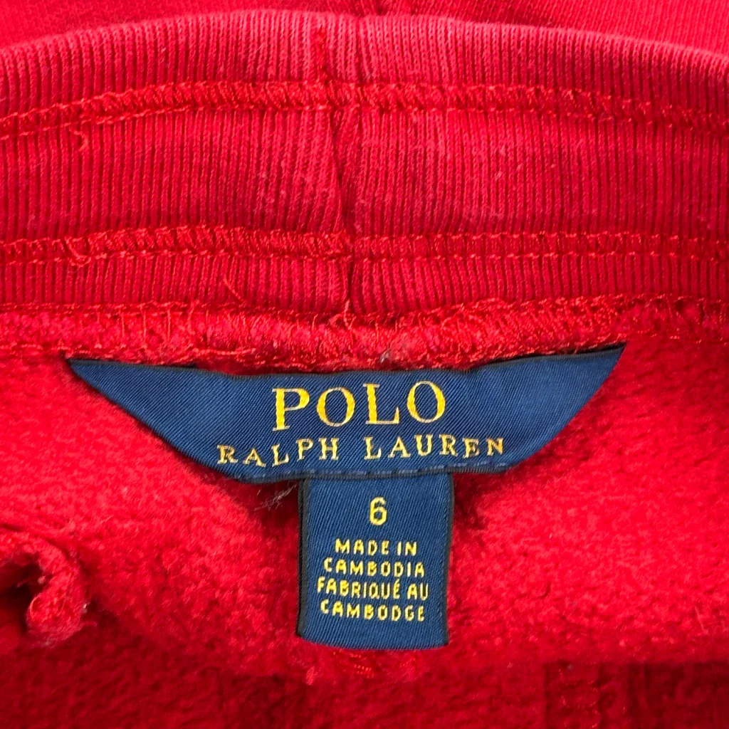 Age 5 Polo By Ralph Lauren Joggers - Small Red Cotton - Image 3