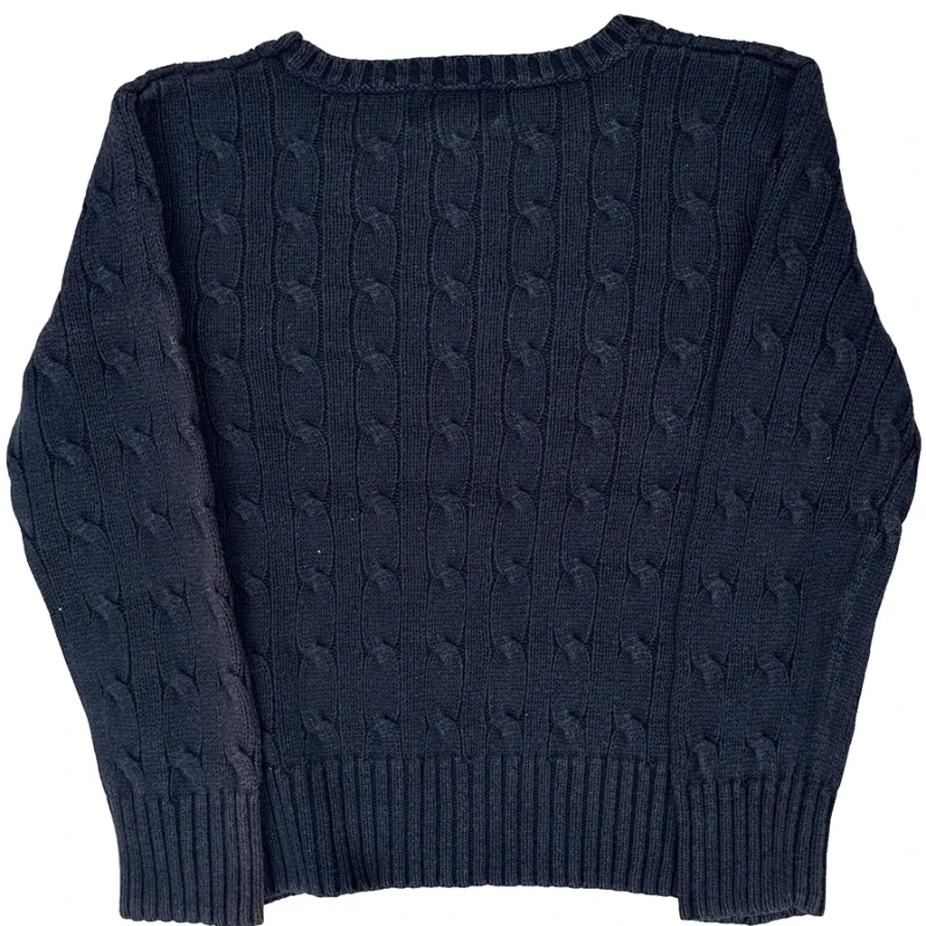 Age 5 Polo By Ralph Lauren Jumper - Small Navy Cotton - Image 6