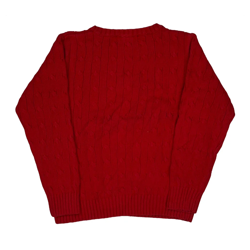 Age 5 Polo By Ralph Lauren Jumper - XS Red Cotton - Image 2