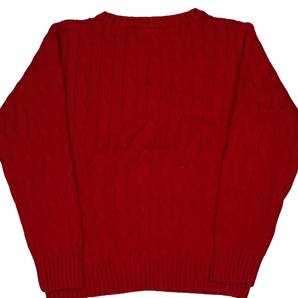 Age 5 Polo By Ralph Lauren Jumper - XS Red Cotton - Image 6