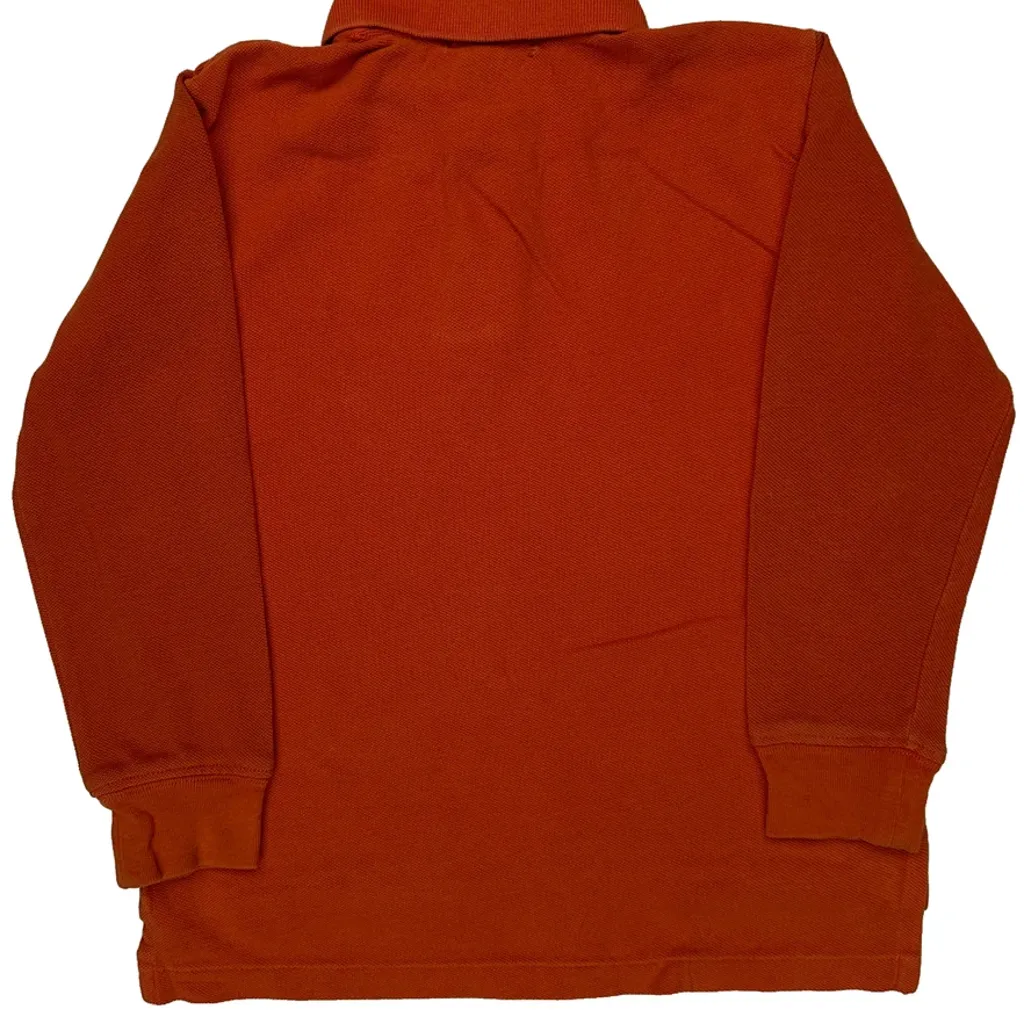 Age 5 Polo By Ralph Lauren Long Sleeve Polo Shirt - Small Orange Cotton - Image 7