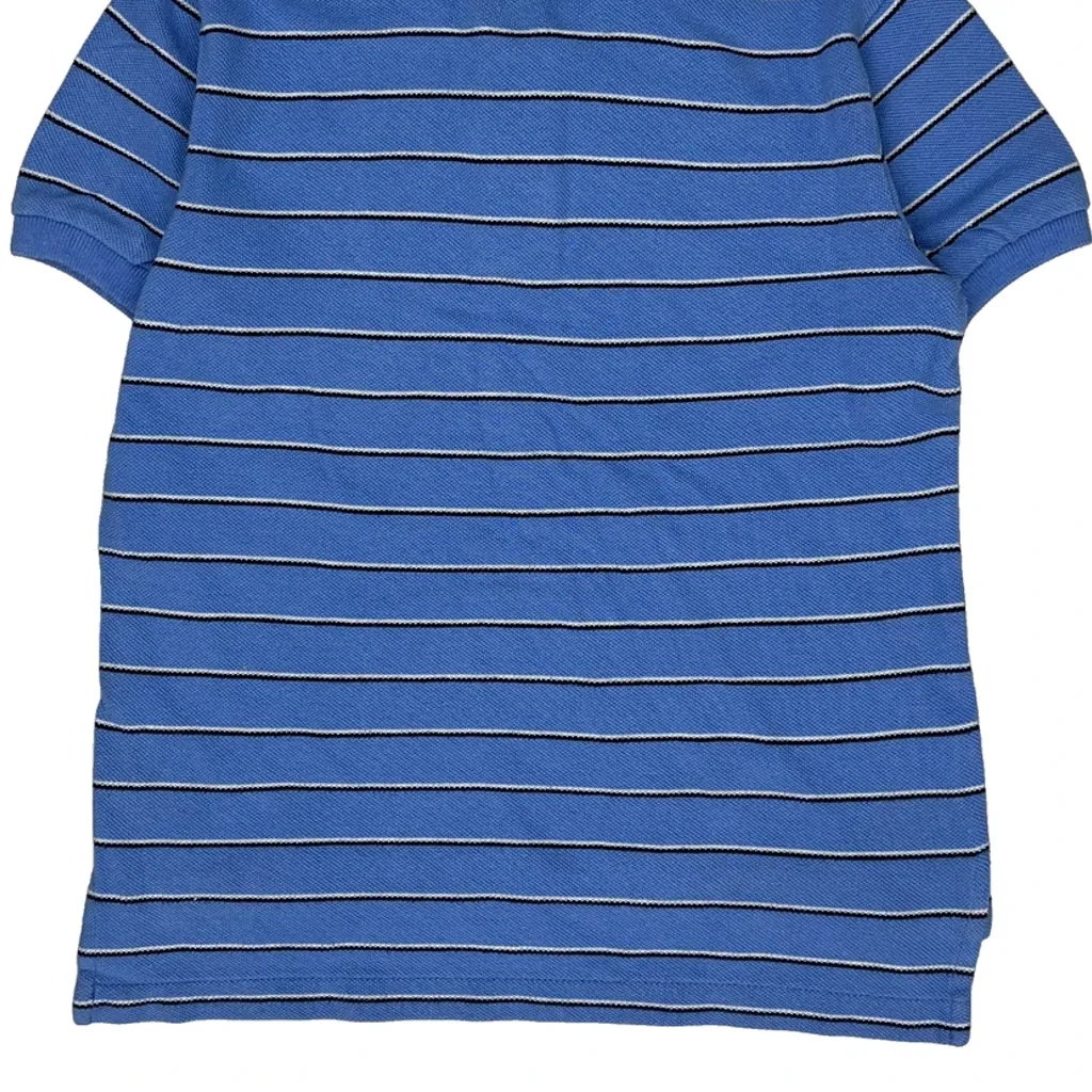 Age 5 Polo By Ralph Lauren Striped Polo Shirt - Small Blue Cotton - Image 7