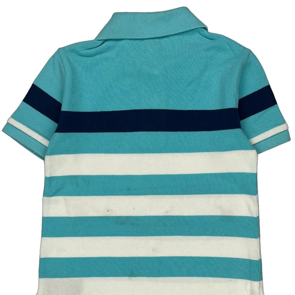 Age 5 Polo By Ralph Lauren Striped Polo Shirt - XS Blue Cotton - Image 7