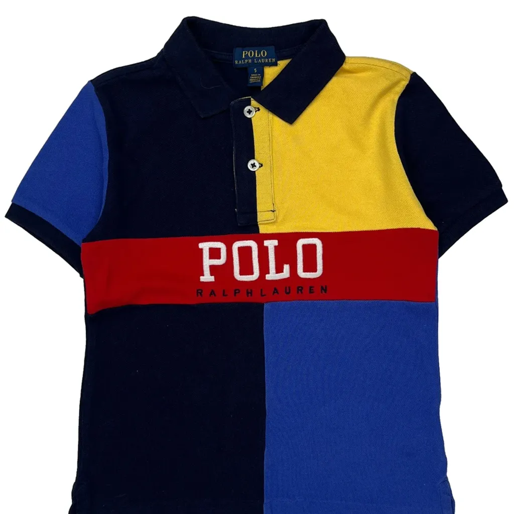 Age 5 Polo By Ralph Lauren Polo Shirt - Small Multicoloured Cotton - Image 4