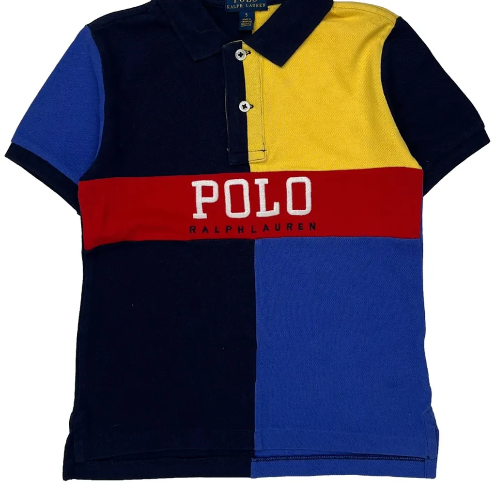 Age 5 Polo By Ralph Lauren Polo Shirt - Small Multicoloured Cotton - Image 5