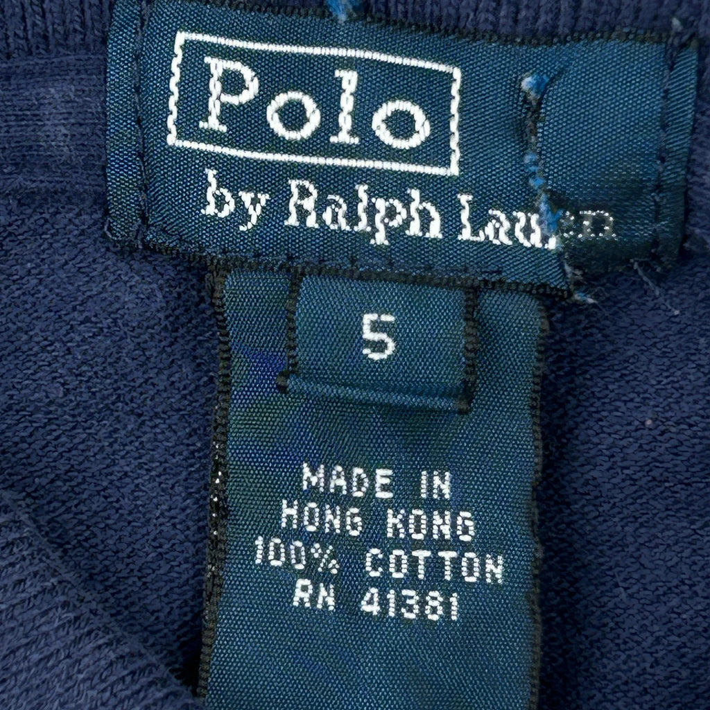 Age 5 Polo By Ralph Lauren Striped Polo Shirt - XS Navy Cotton - Image 3