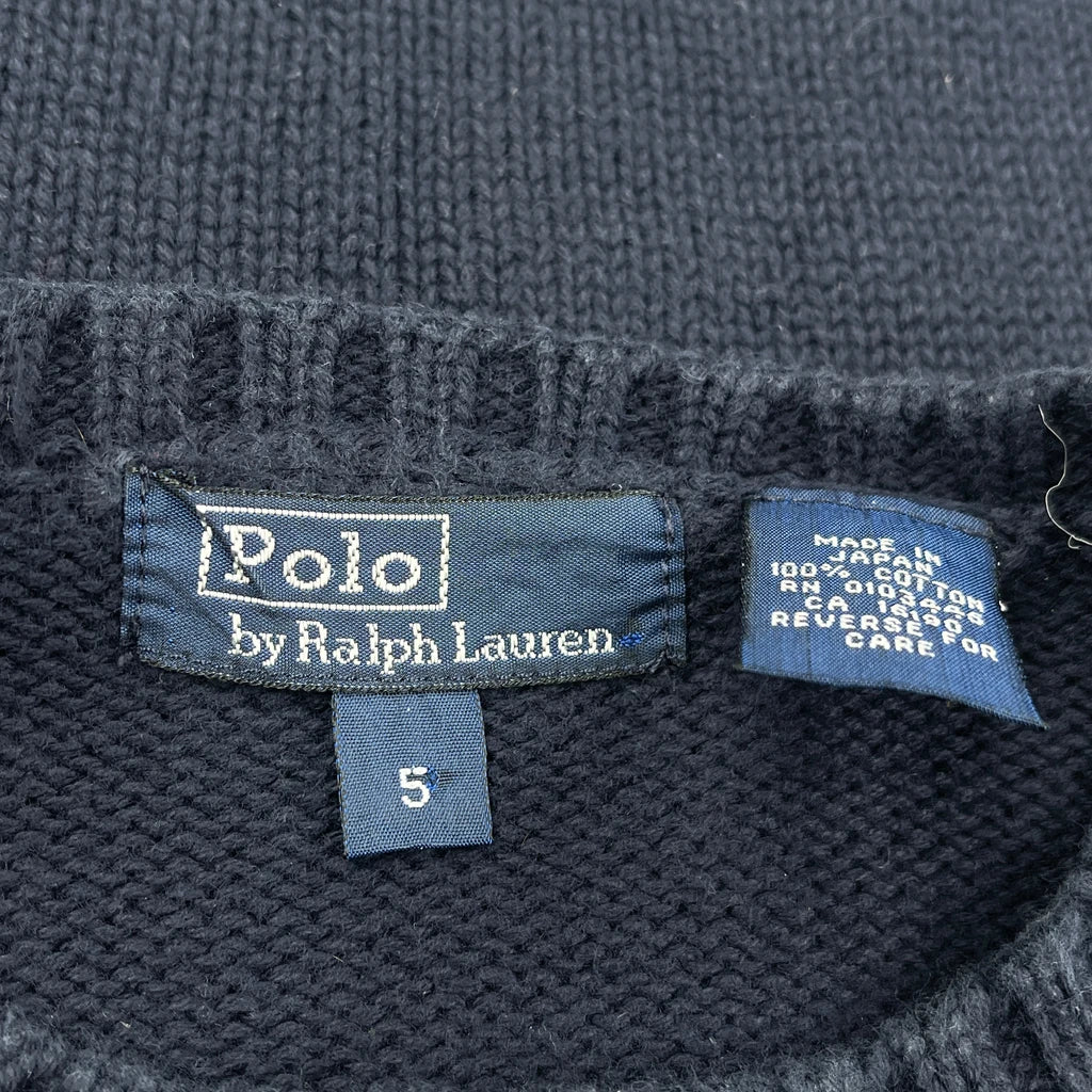 Age 5 Polo By Ralph Lauren Striped Sweater - XS Navy Cotton - Image 3
