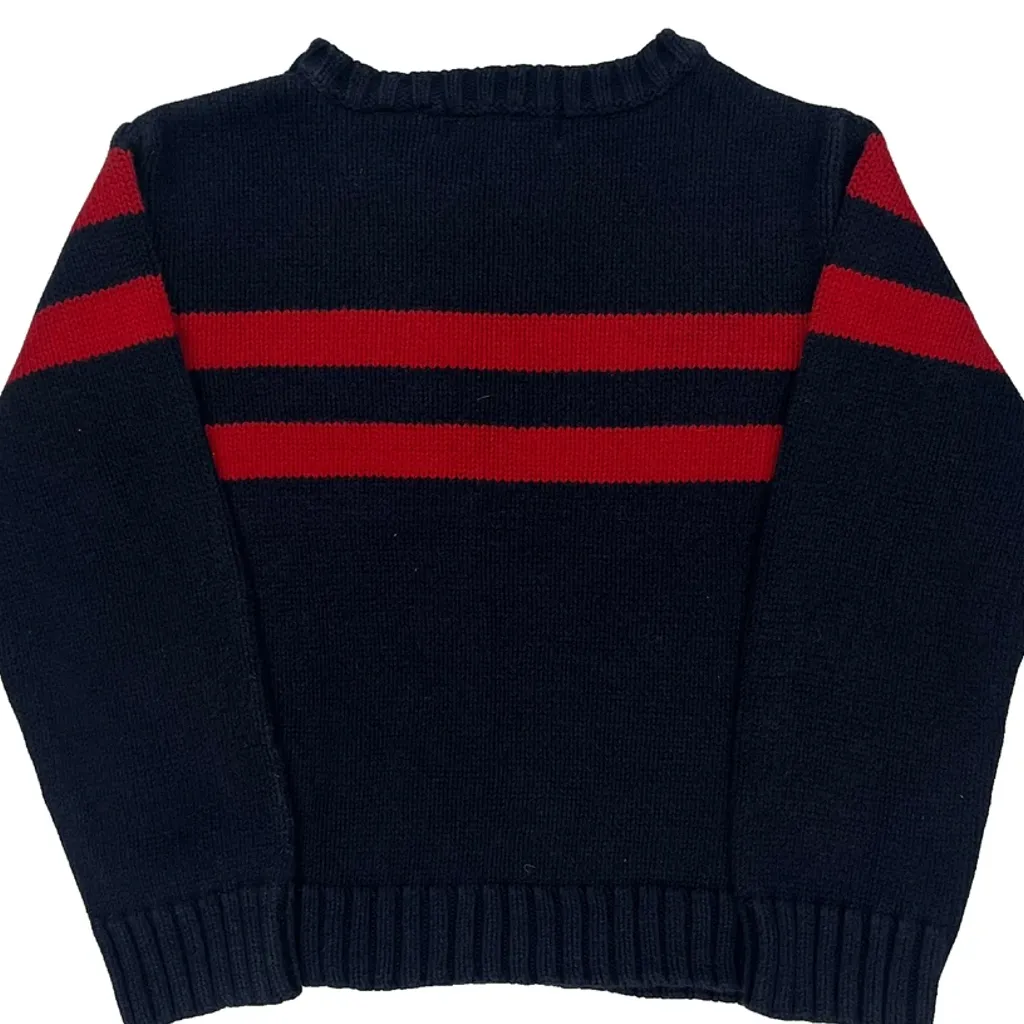 Age 5 Polo By Ralph Lauren Striped Sweater - XS Navy Cotton - Image 7