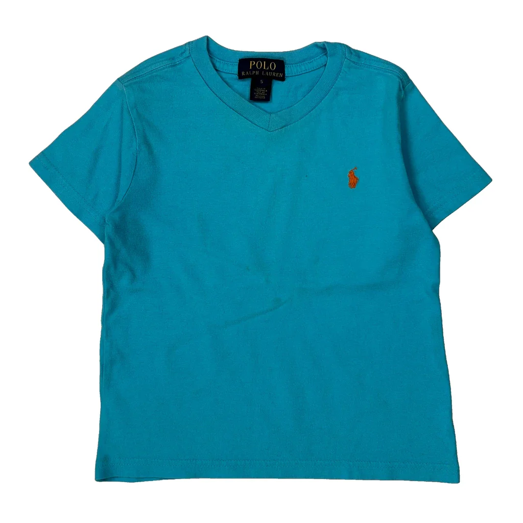 Age 5 Polo By Ralph Lauren T-Shirt - Small Blue Cotton