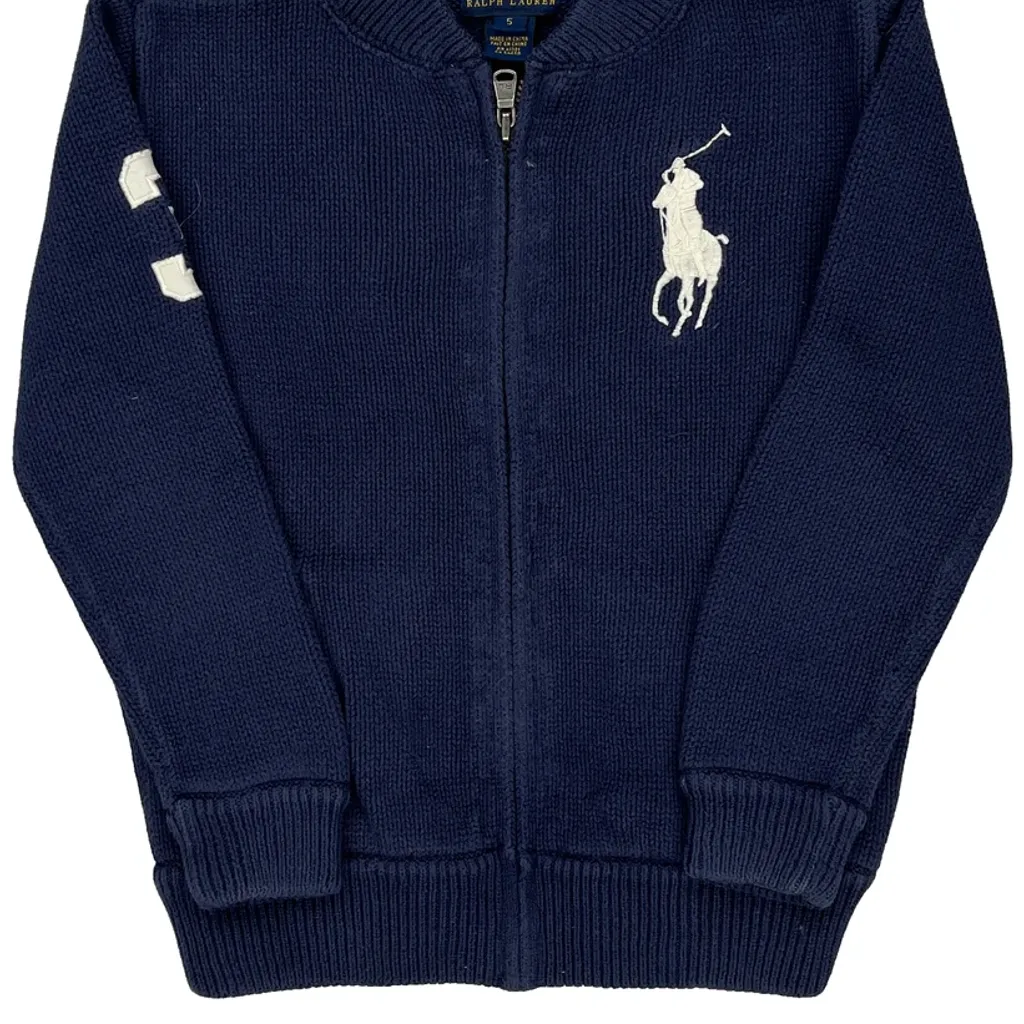 Age 5 Polo By Ralph Lauren Zip Up - XS Blue Cotton - Image 5