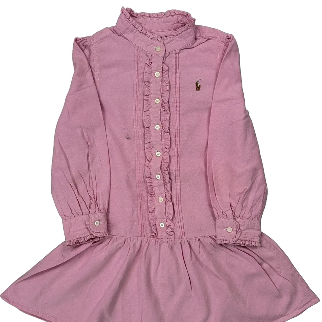 Age 5 Ralph Lauren Dress - Small Pink Cotton - Image 5