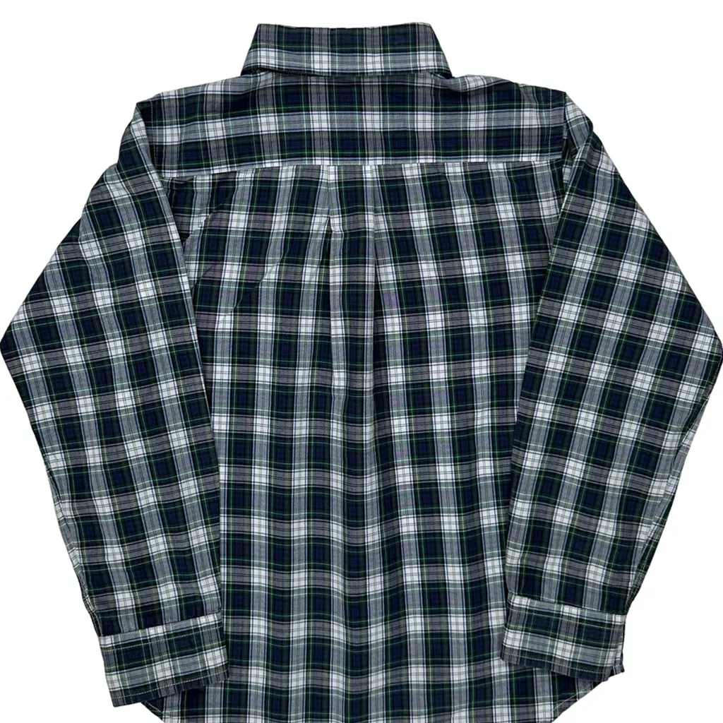 Age 5 Ralph Lauren Checked Shirt - Small Blue Cotton - Image 6