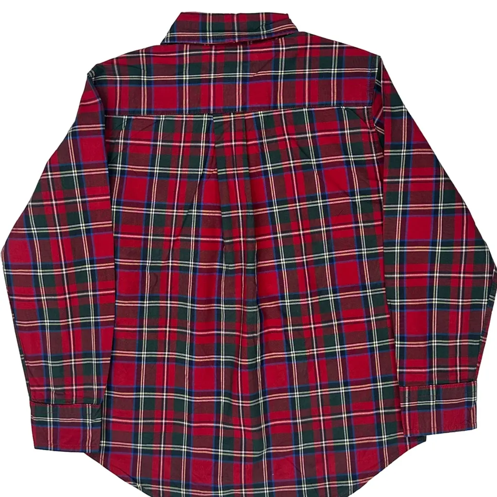 Age 5 Ralph Lauren Checked Shirt - Small Red Cotton - Image 6