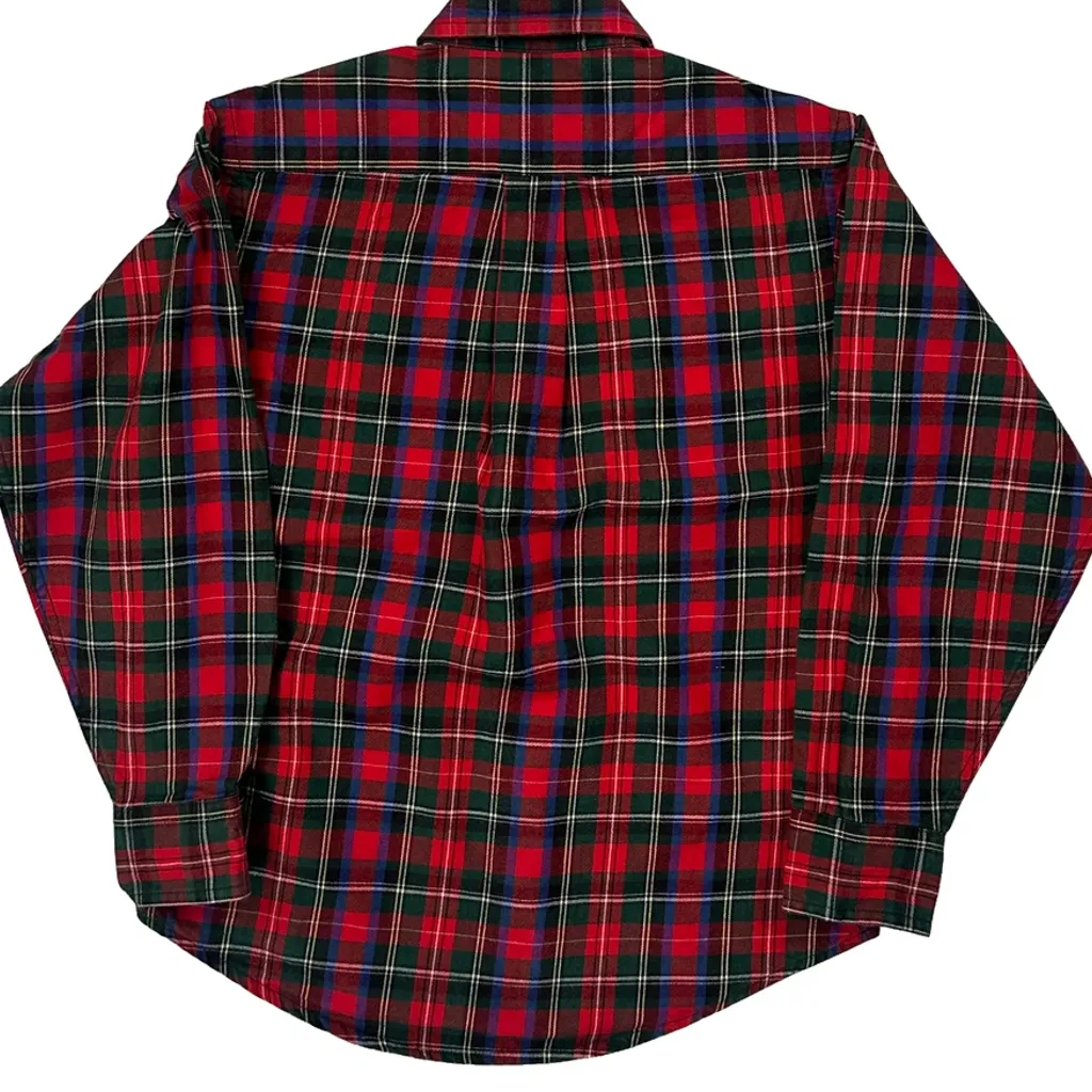 Age 5 Ralph Lauren Checked Shirt - XS Red Cotton - Image 6