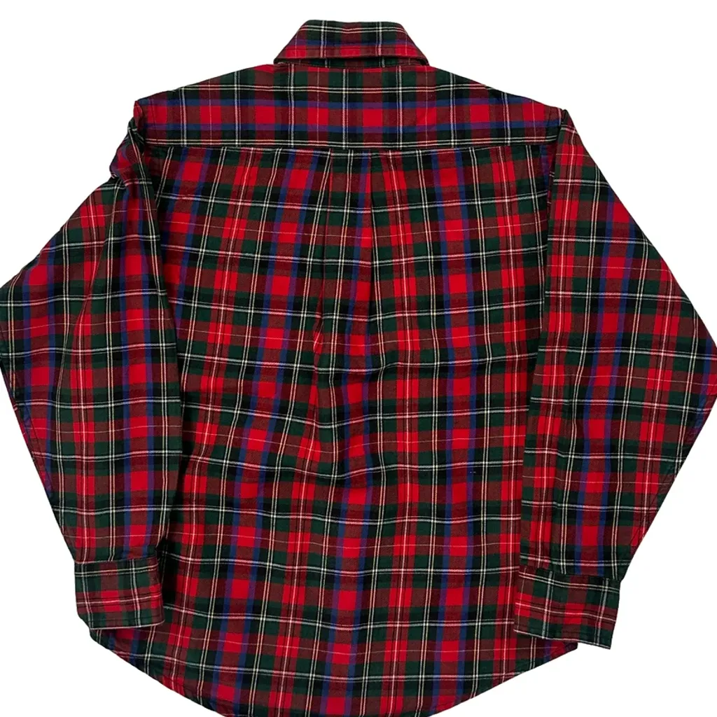 Age 5 Ralph Lauren Checked Shirt - XS Red Cotton - Image 7