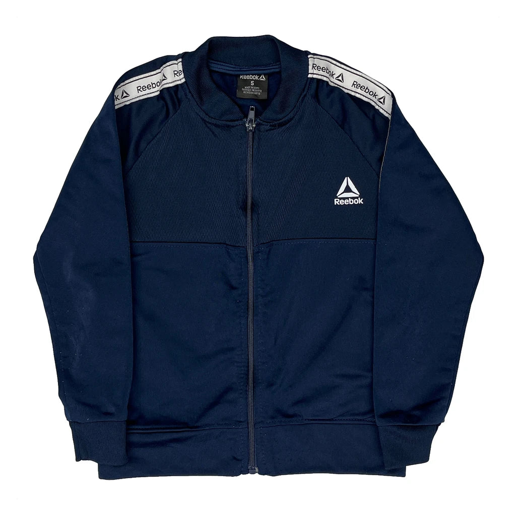 Age 5 Reebok Track Jacket - Small Navy Polyester