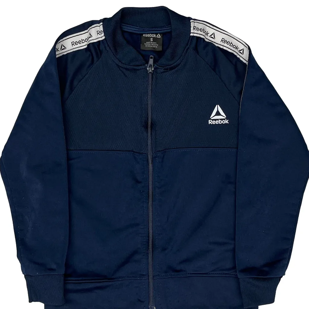 Age 5 Reebok Track Jacket - Small Navy Polyester - Image 4