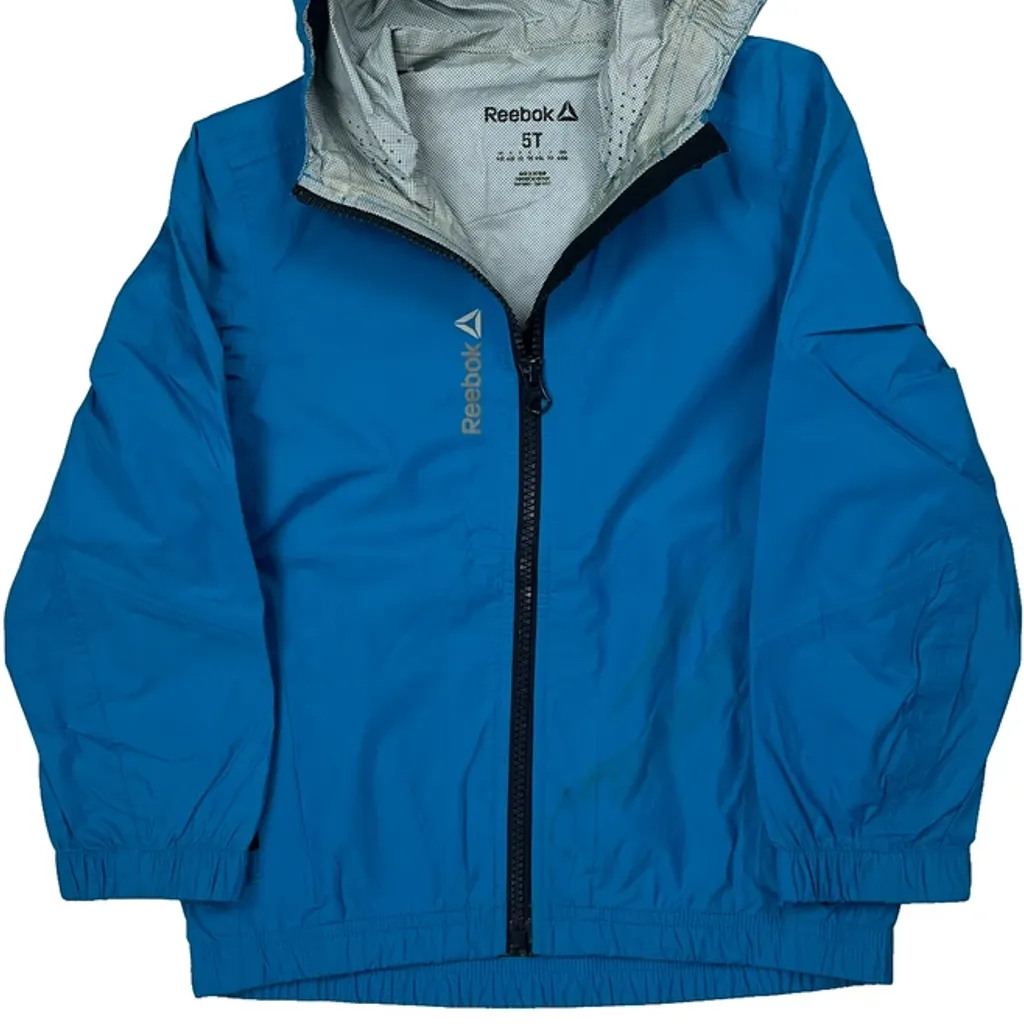 Age 5 Reebok Windbreaker - XS Blue Polyester - Image 4