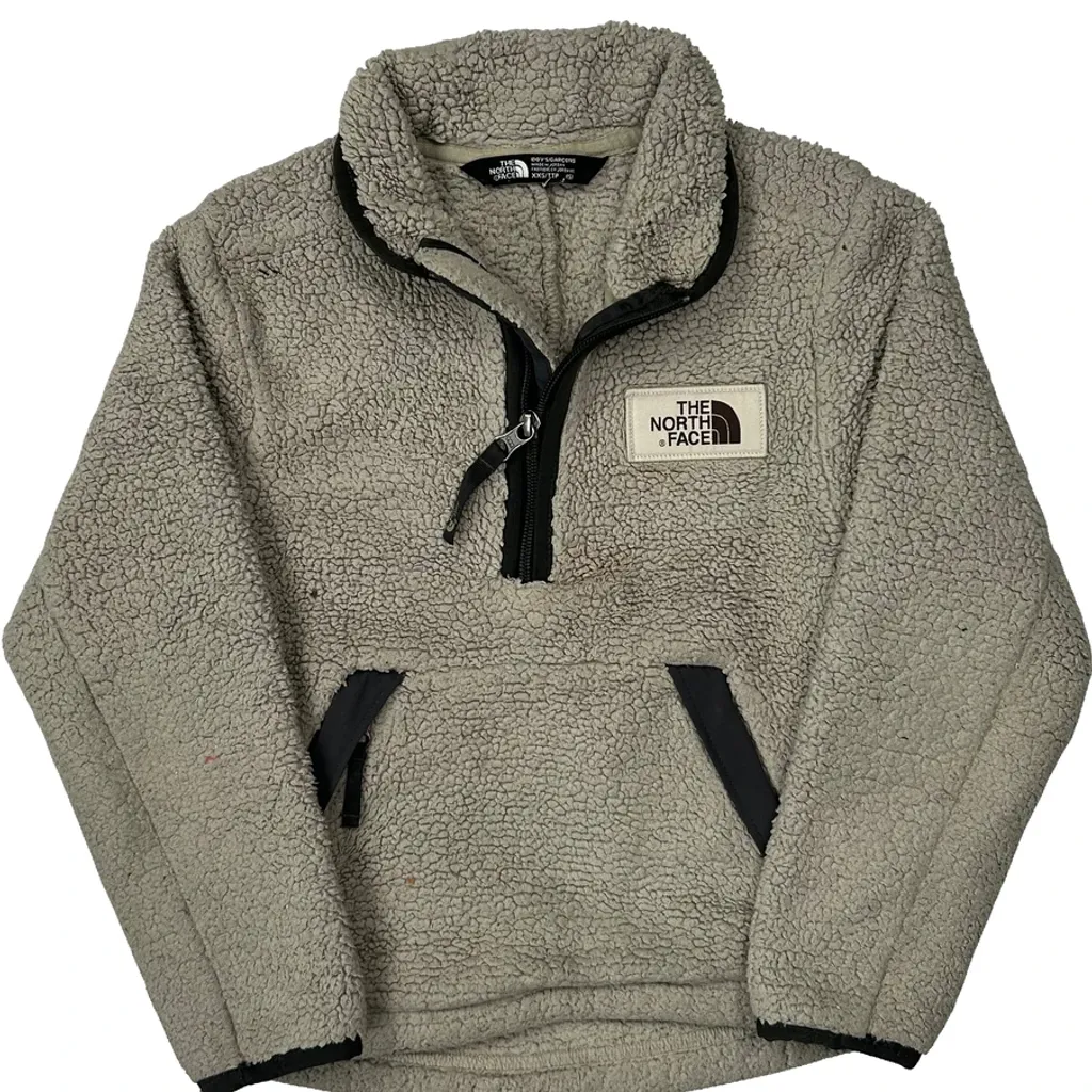 Age 5 The North Face Fleece - Small Grey Polyester - Image 4