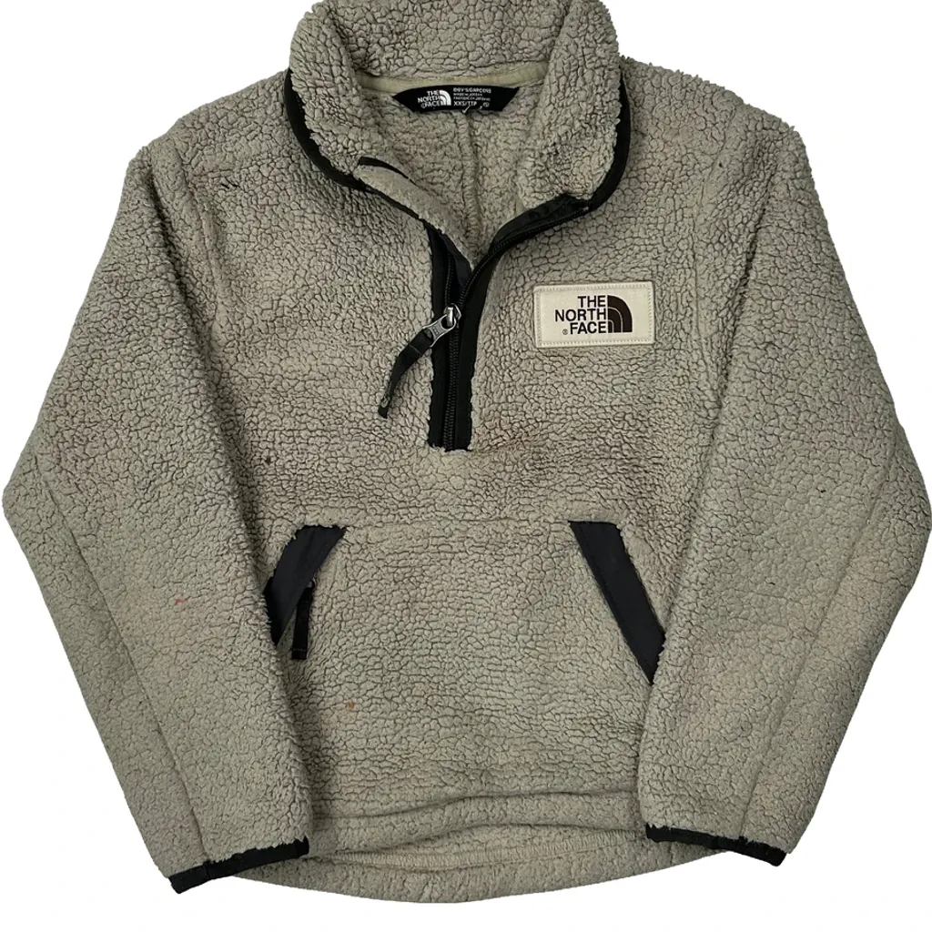 Age 5 The North Face Fleece - Small Grey Polyester - Image 5
