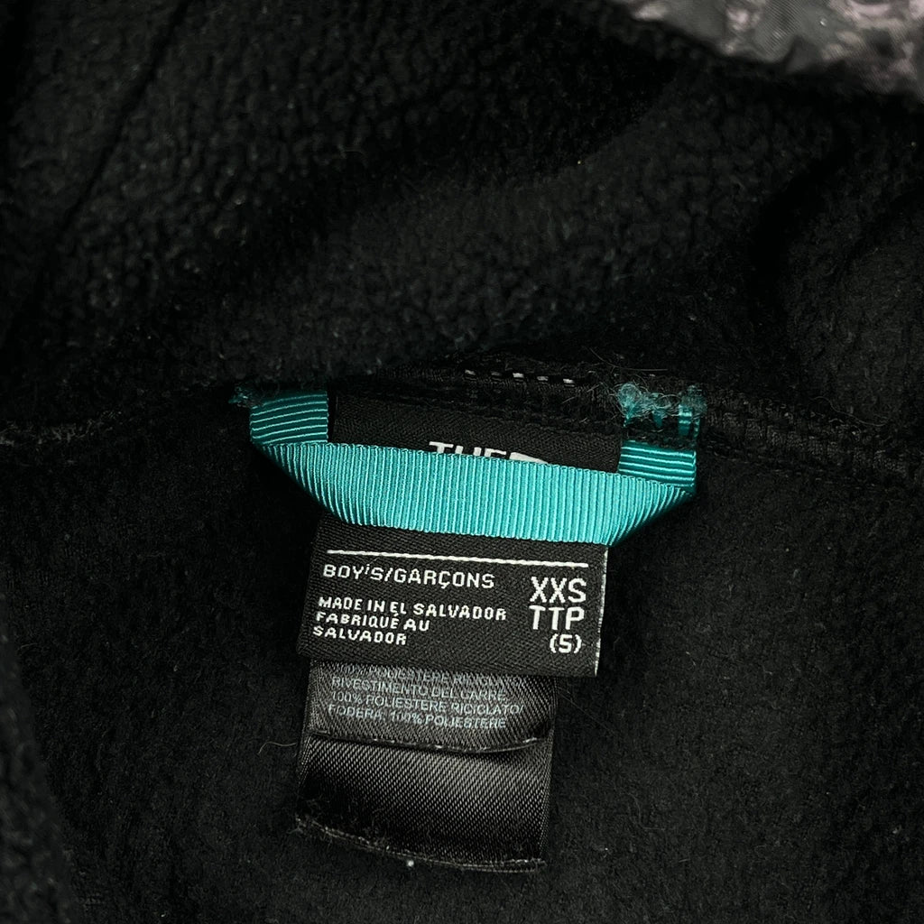 Age 5 The North Face Graphic Fleece Jacket - 2XS Black Polyester - Image 3
