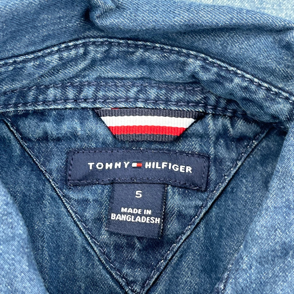 Age 5 Tommy Hilfiger Denim Shirt - Small Blue Denim - Image 3