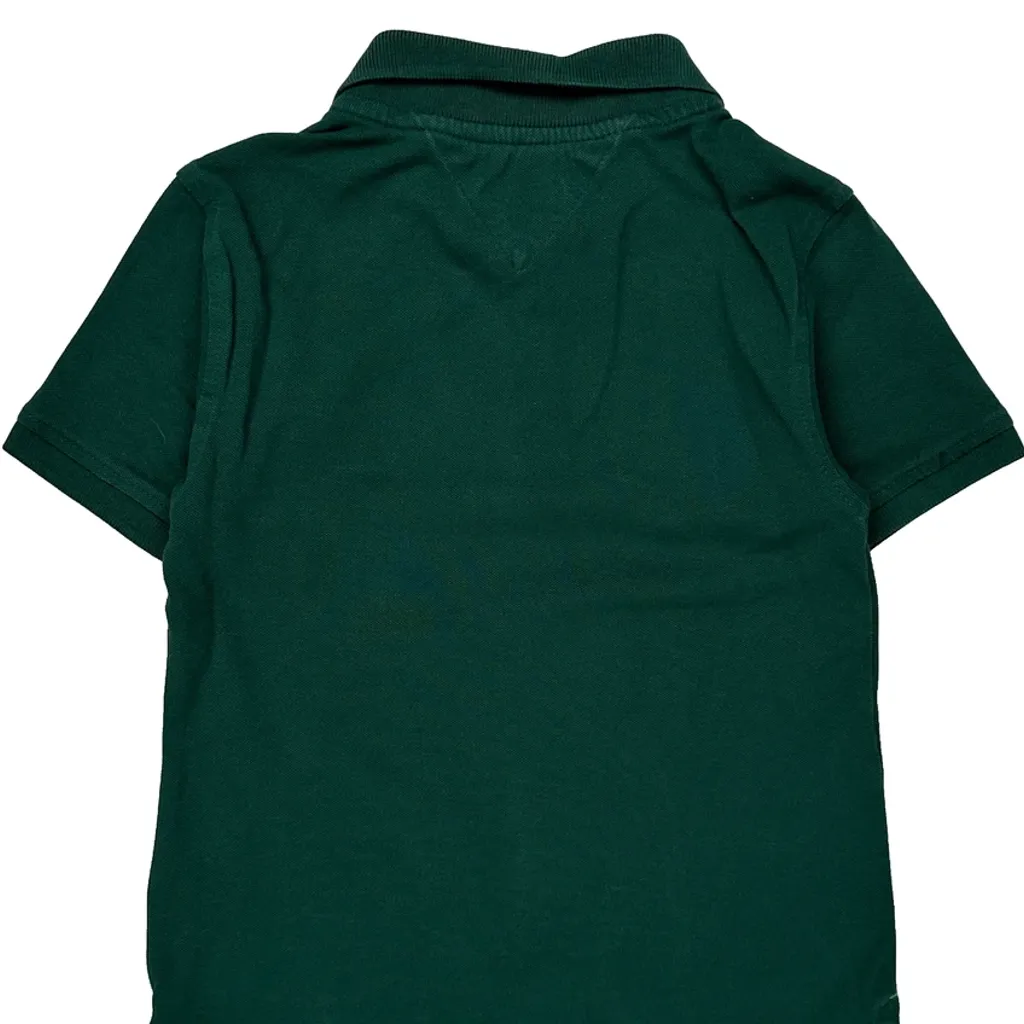 Age 5 Tommy Hilfiger Polo Shirt - Small Green Cotton - Image 6