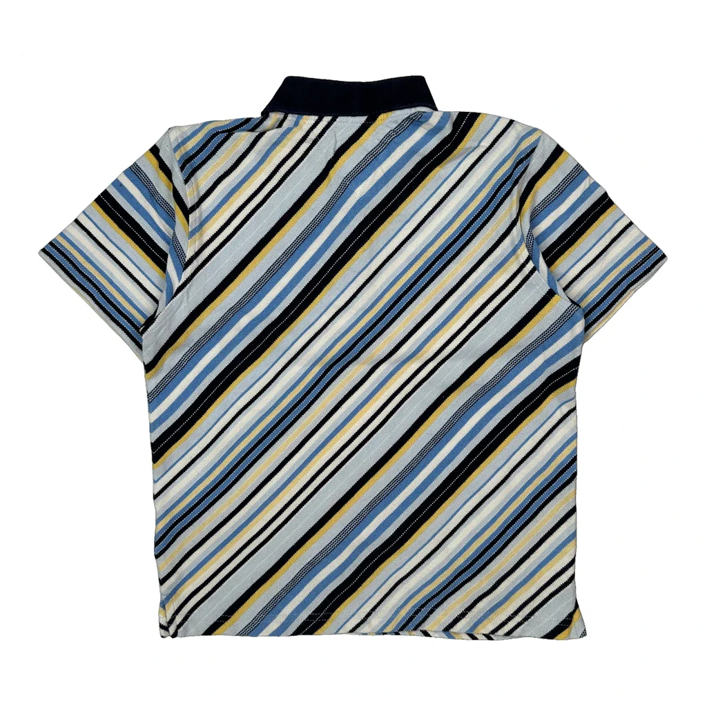 Age 5 Tommy Hilfiger Striped Polo Shirt - XS Multicoloured Cotton - Image 2
