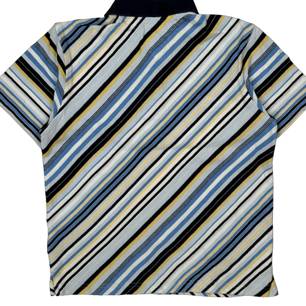 Age 5 Tommy Hilfiger Striped Polo Shirt - XS Multicoloured Cotton - Image 6