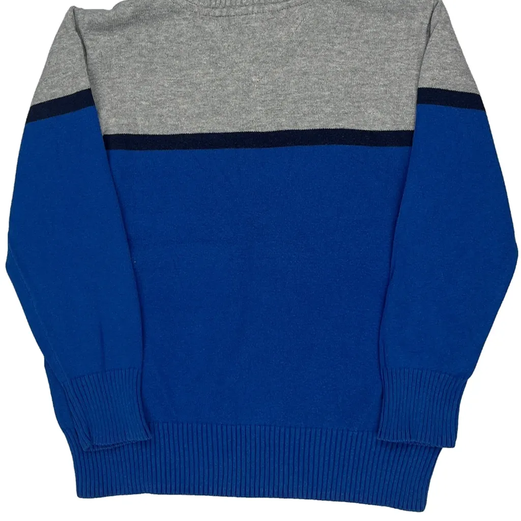 Age 5 Tommy Hilfiger Striped Sweater - XS Blue Cotton - Image 7