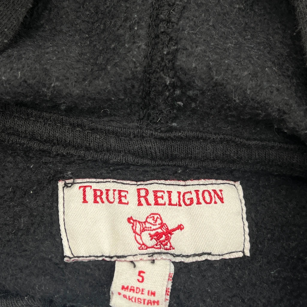 Age 5 True Religion Graphic Hoodie - XS Black Cotton - Image 3